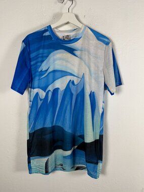 Oscardo Canada Art T-Shirt Lawren Harris Lake & Mountains Graphic Tee Small New